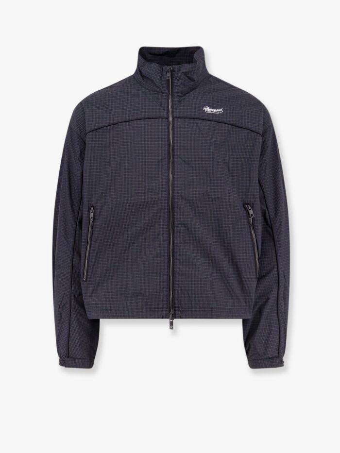 represent riot track nylon jacket with checkered pattern Represent Riot Track Nylon Jacket With Checkered Pattern