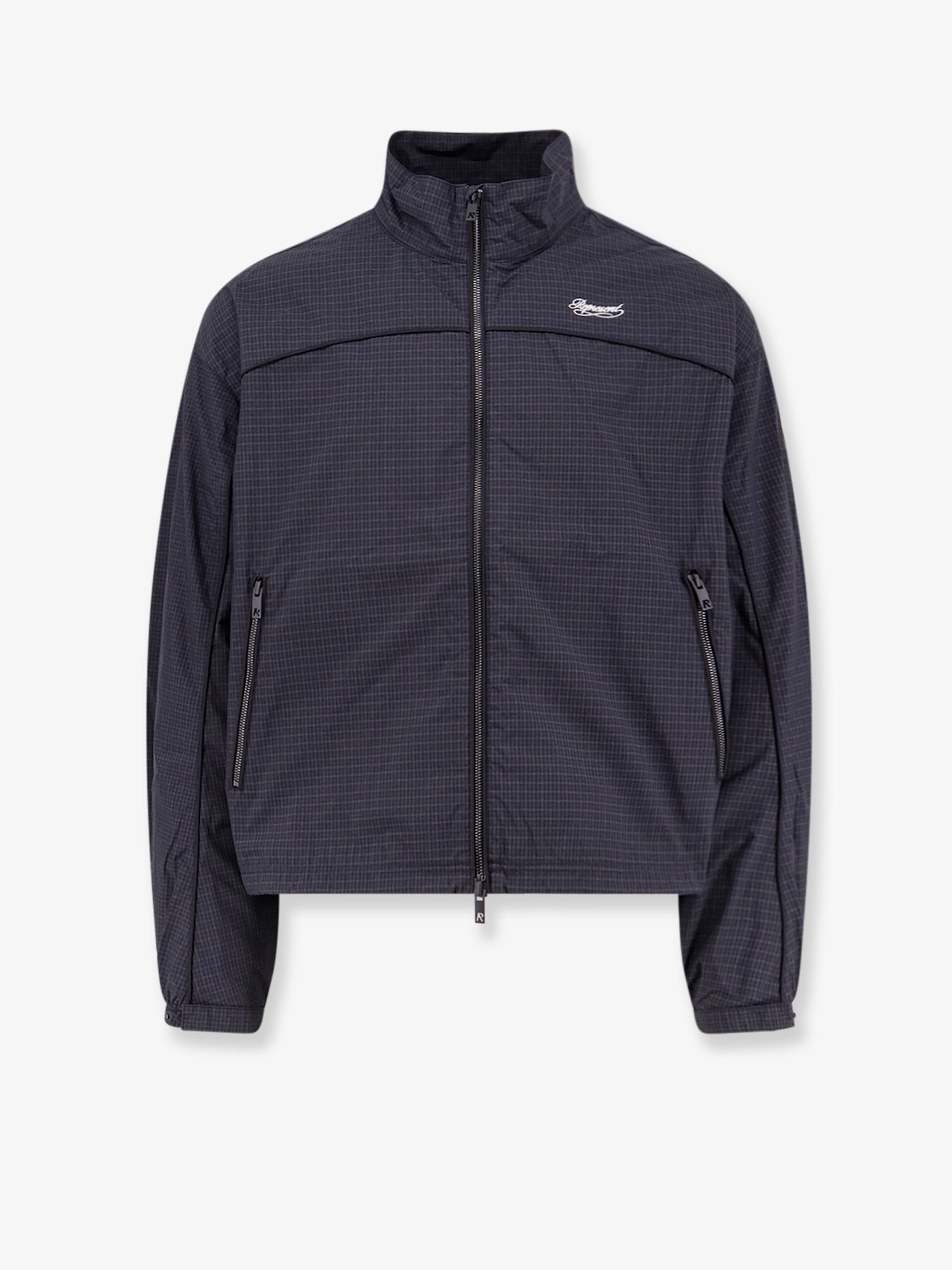 Represent Riot Track Nylon Jacket With Checkered Pattern