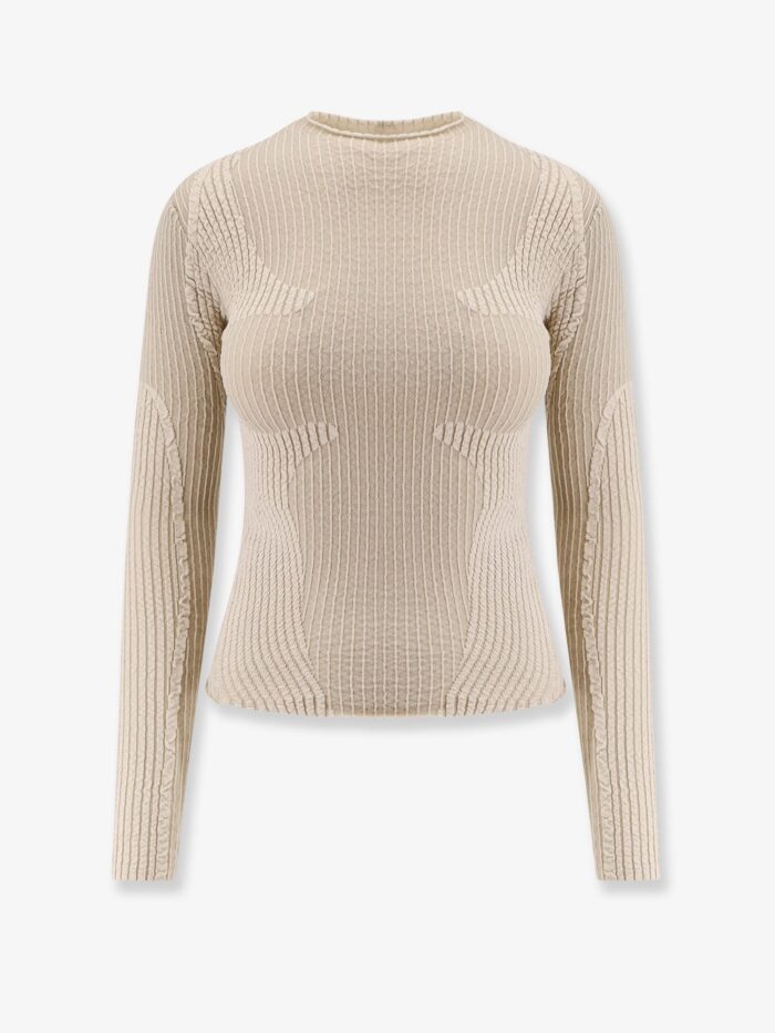 Roa Wavy Stretch Cotton Blend Top
