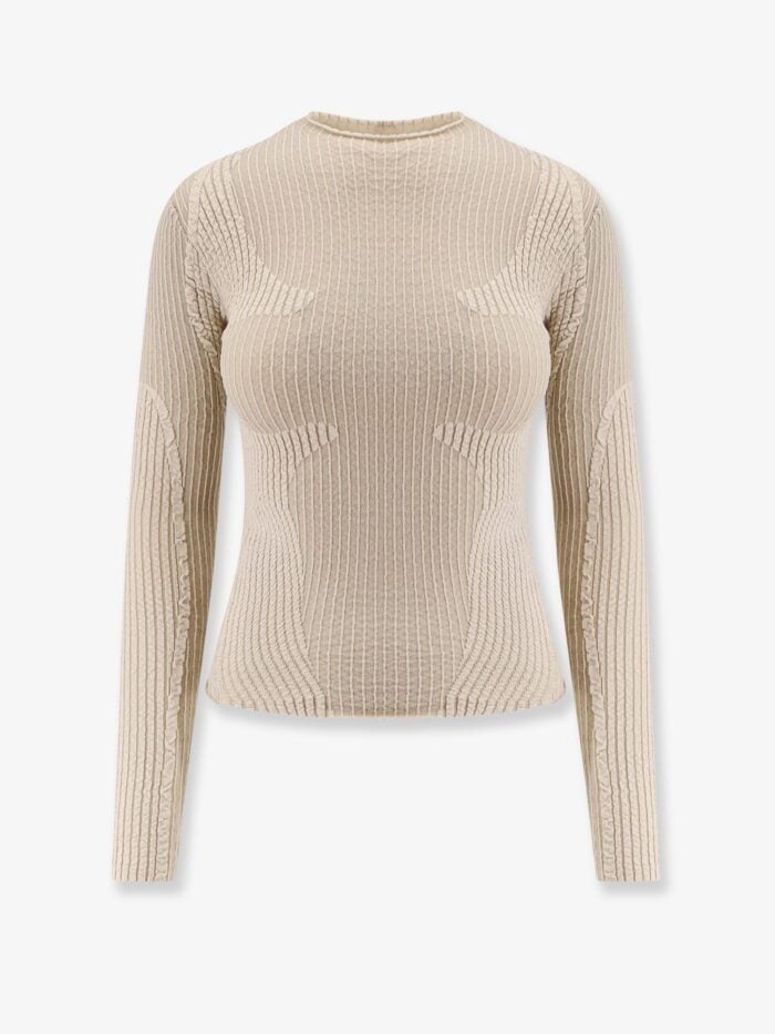 Roa Wavy Stretch Cotton Blend Top
