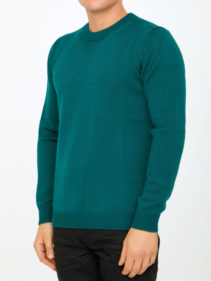 Roberto Collina Green merino wool sweater