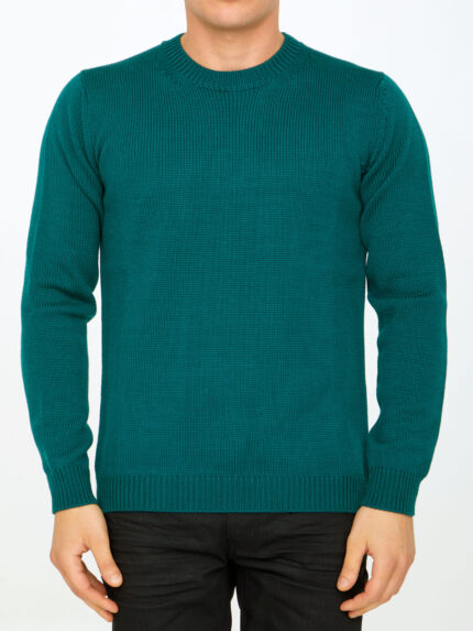 Roberto Collina Green merino wool sweater