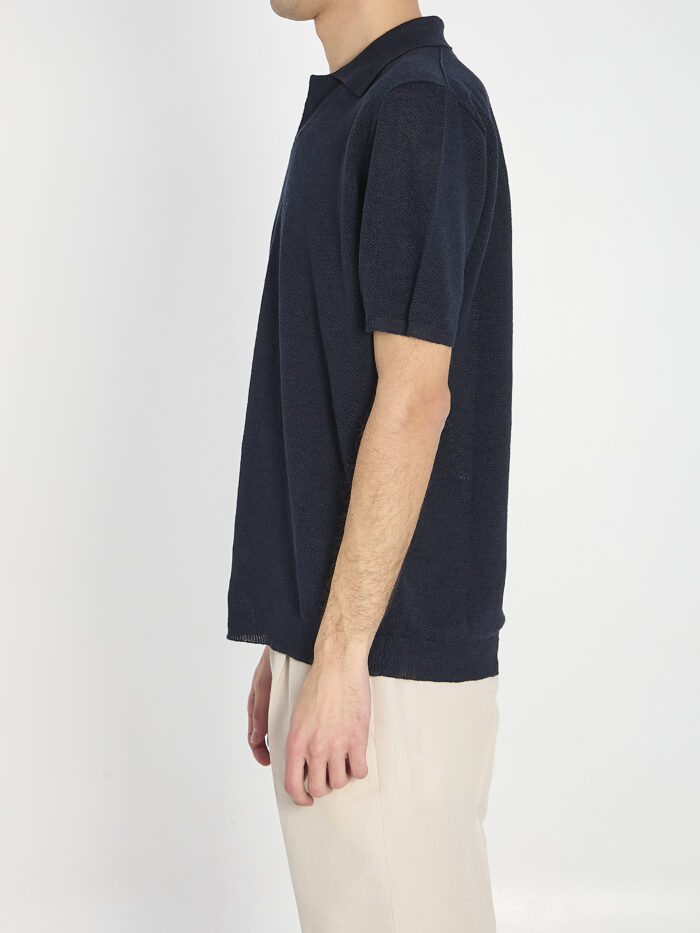 Roberto Collina Polo shirt in linen