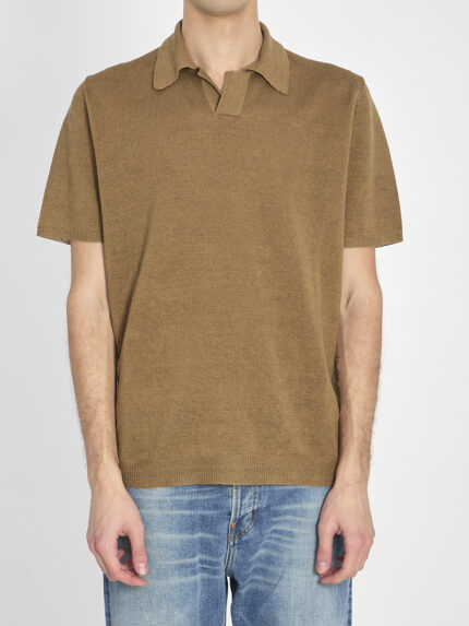 Roberto Collina Polo shirt in linen