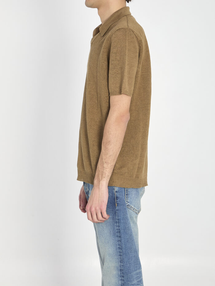 Roberto Collina Polo shirt in linen