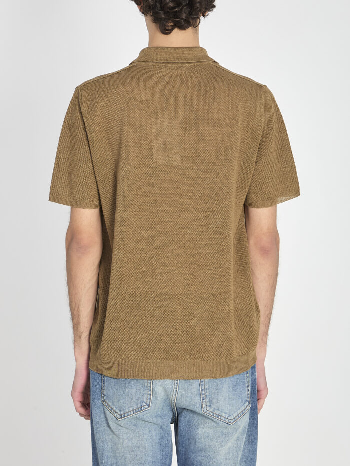 Roberto Collina Polo shirt in linen