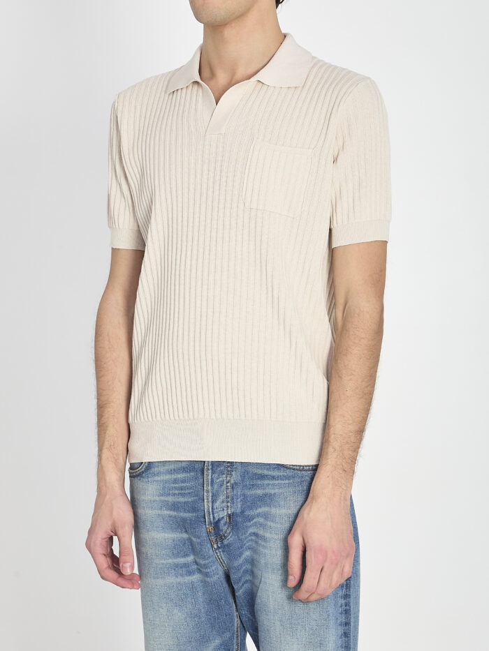 Roberto Collina Ribbed polo shirt