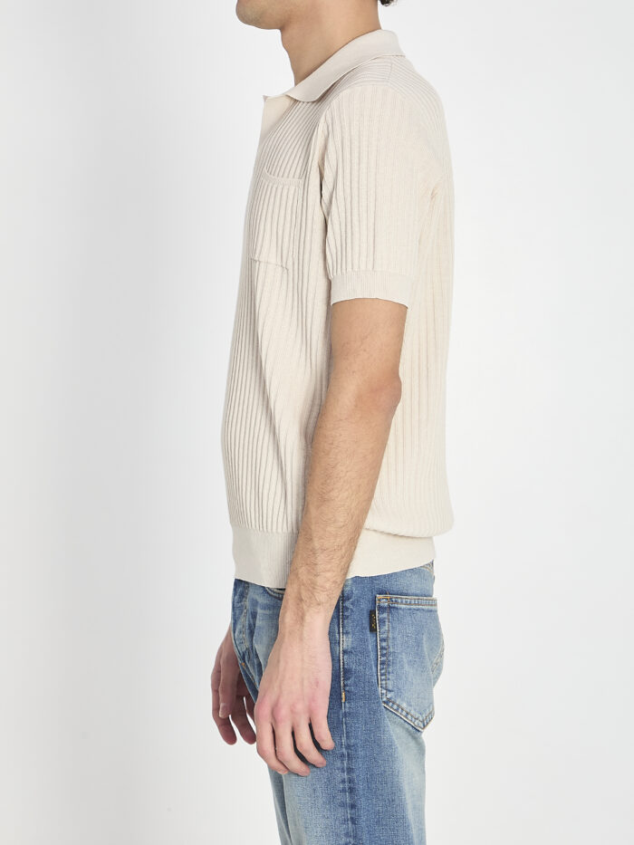 Roberto Collina Ribbed polo shirt