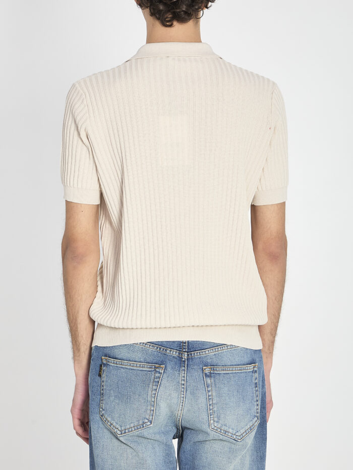 Roberto Collina Ribbed polo shirt