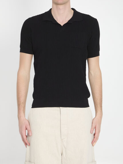 Roberto Collina Ribbed polo shirt