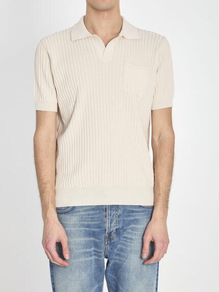 Roberto Collina Ribbed polo shirt
