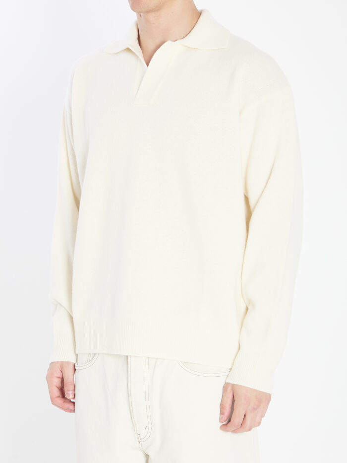 Roberto Collina Wool and cashmere over polo