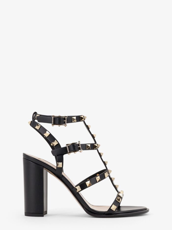 Valentino Garavani Rockstud Leather Sandals With Iconic All-over Studs