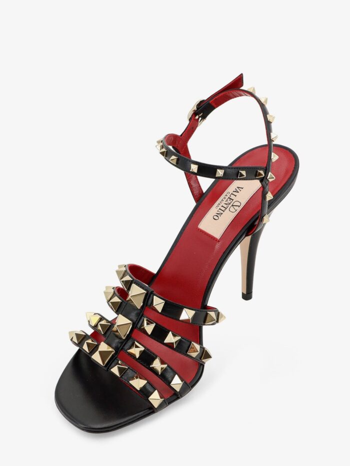 Valentino Garavani Rockstud Leather Sandals With Iconic All-over Studs