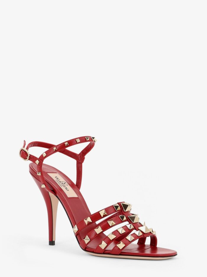 Valentino Garavani Rockstud Leather Sandals With Iconic All-over Studs