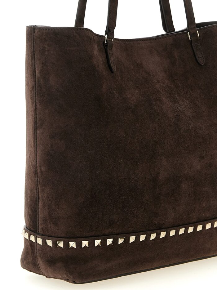 Valentino Garavani 'Rockstud Medium' Suede Shoulder Bag