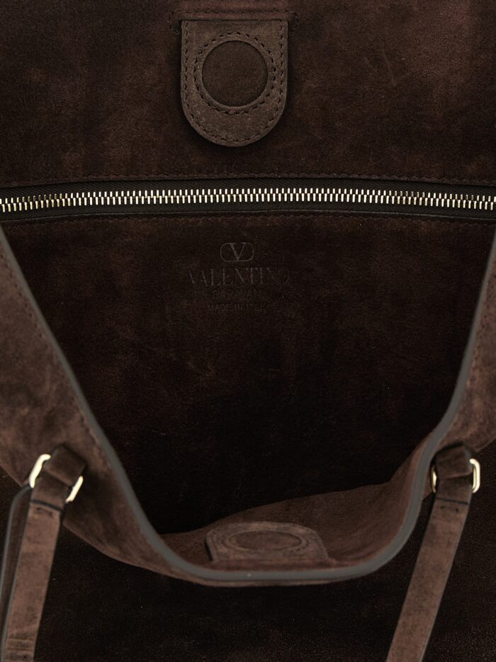 Valentino Garavani 'Rockstud Medium' Suede Shoulder Bag