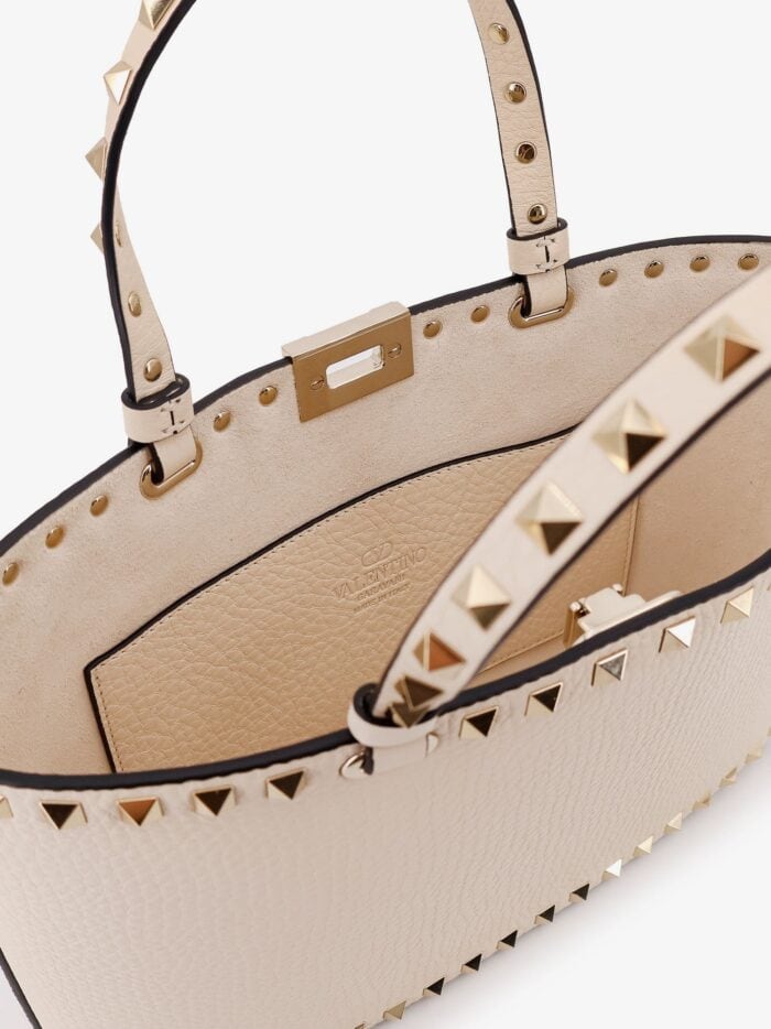 Rockstud Small Tote Valentino Garavani Leather Shoulder Bag