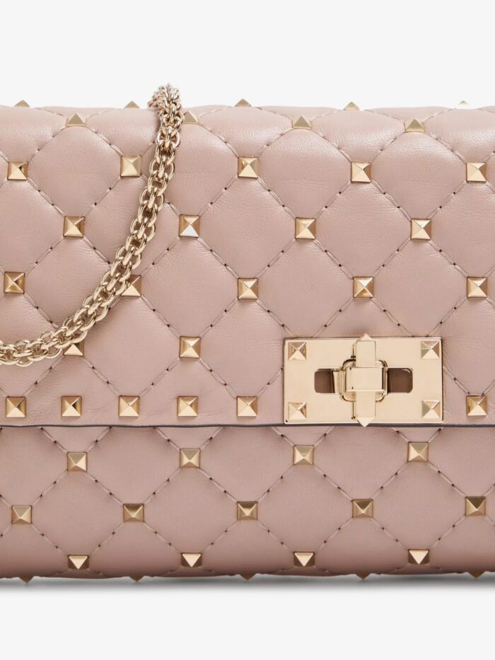 Valentino Garavani Rockstud Spike Leather Crossbody With Iconic All-over Studs