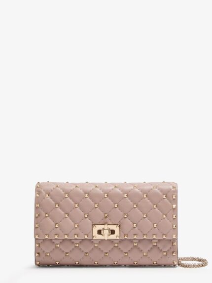 Valentino Garavani Rockstud Spike Leather Crossbody With Iconic All-over Studs