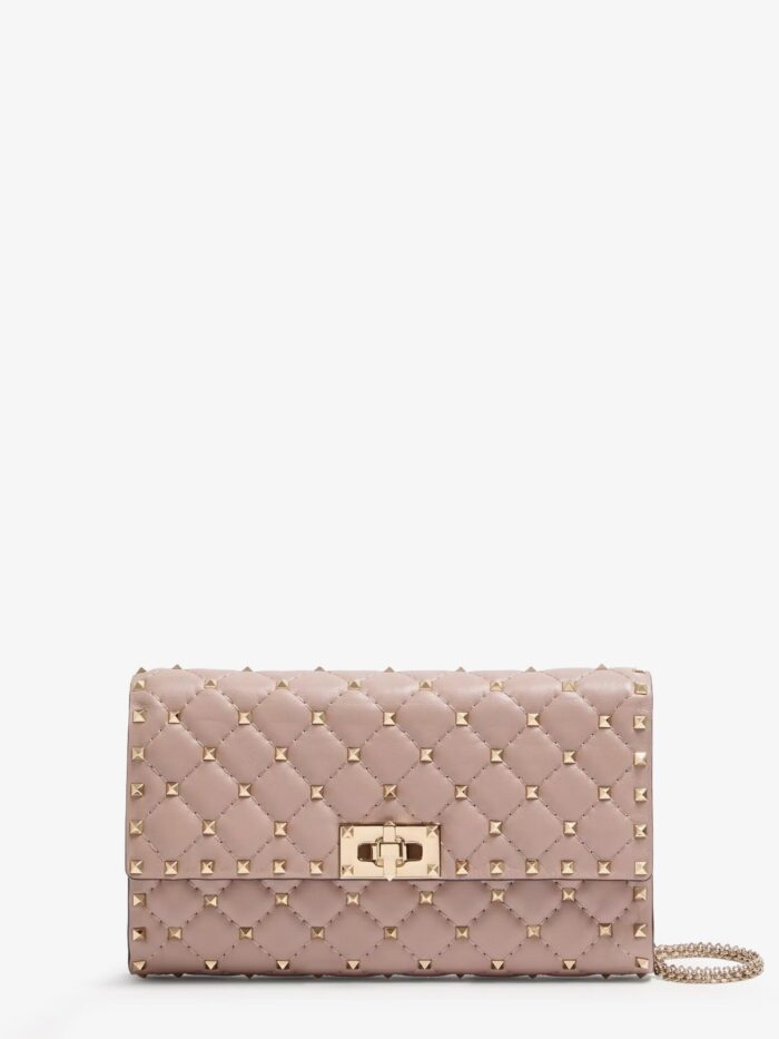 Valentino Garavani Rockstud Spike Leather Crossbody With Iconic All-over Studs