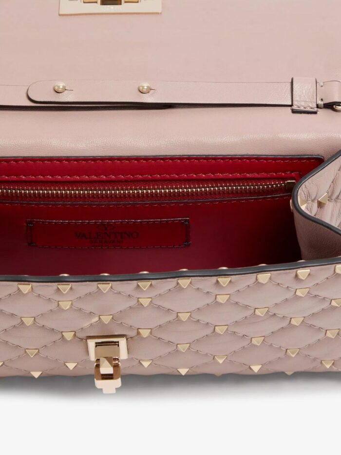 Valentino Garavani Rockstud Spike Leather Crossbody With Iconic All-over Studs