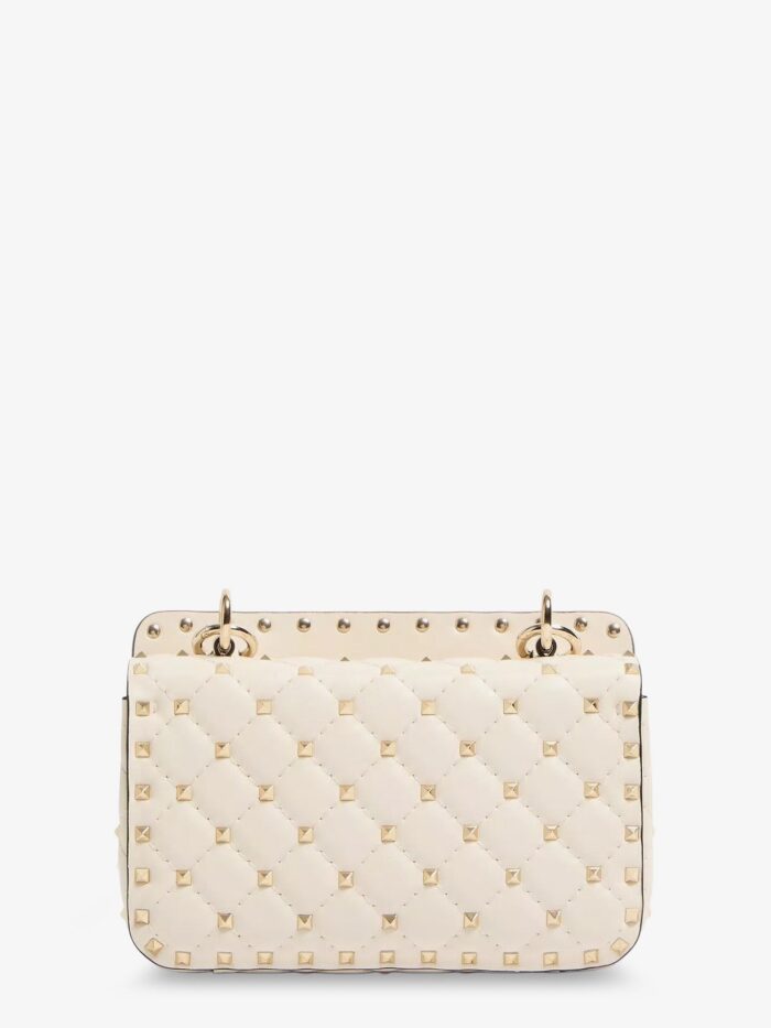 Valentino Garavani Rockstud Spike Leather Shoulder Bag With Iconic All-over Studs