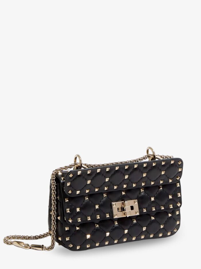 Valentino Garavani Rockstud Spike Leather Shoulder Bag With Iconic All-over Studs
