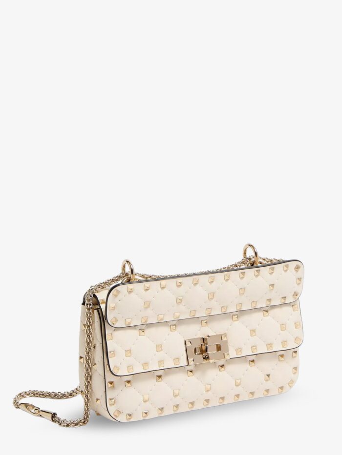 Valentino Garavani Rockstud Spike Leather Shoulder Bag With Iconic All-over Studs