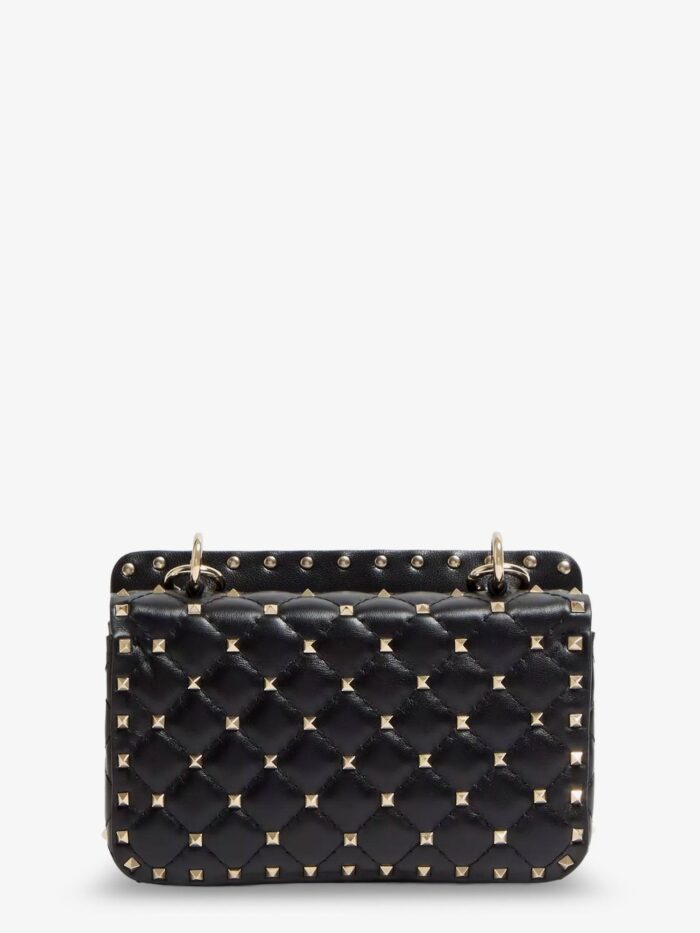 Valentino Garavani Rockstud Spike Leather Shoulder Bag With Iconic All-over Studs