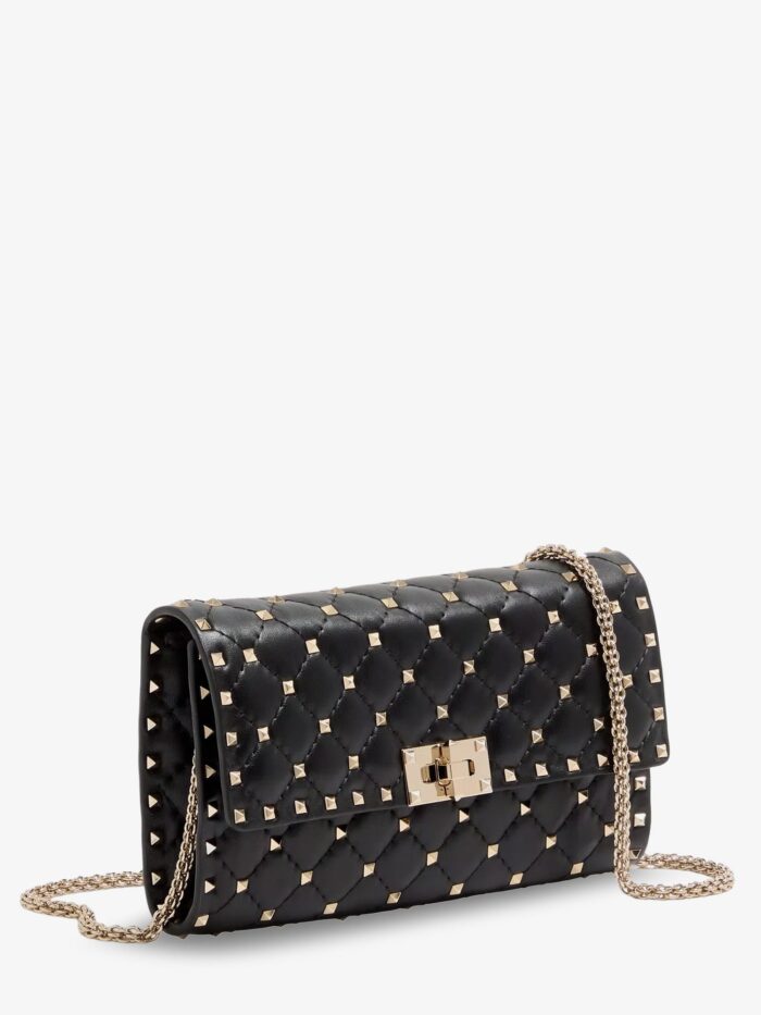 Valentino Garavani Rockstud Spike Leather Shoulder Bag With Iconic All-over Studs