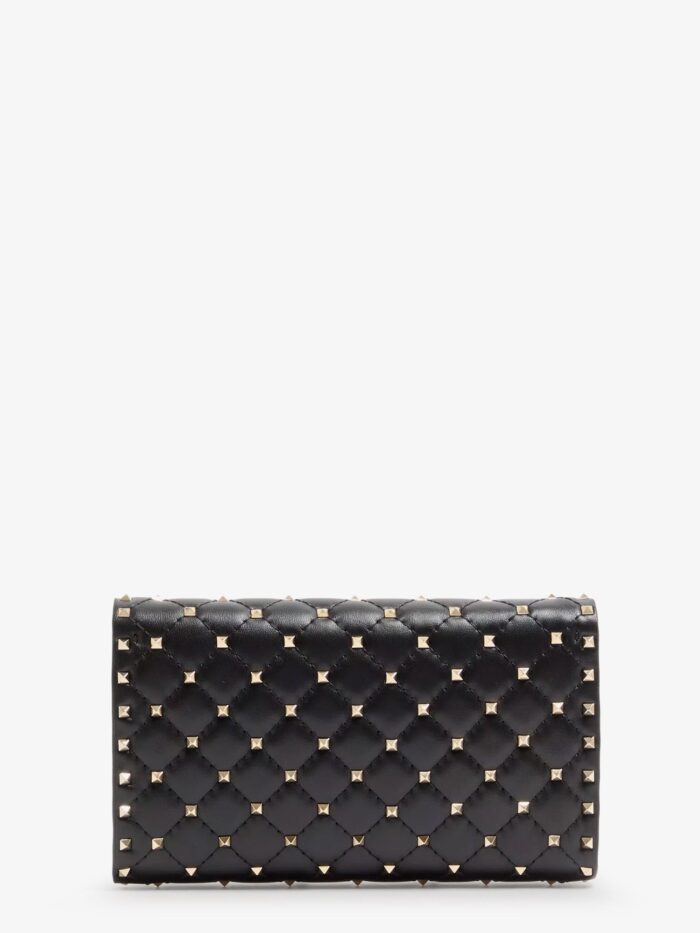 Valentino Garavani Rockstud Spike Leather Shoulder Bag With Iconic All-over Studs