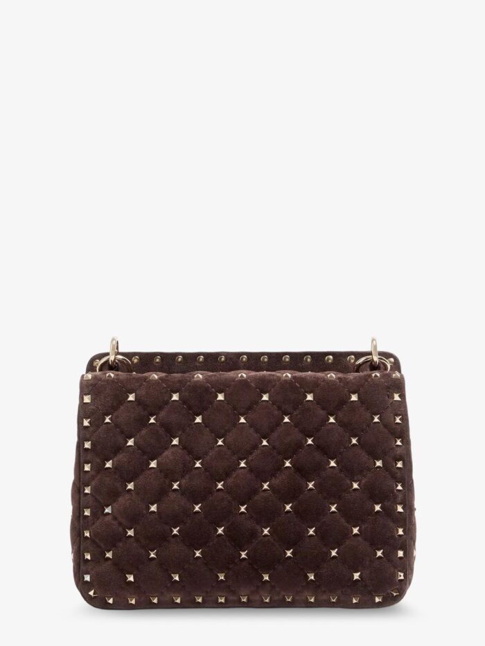 Valentino Garavani Rockstud Spike Suede Crossbody Bag With Iconic All-over Studs