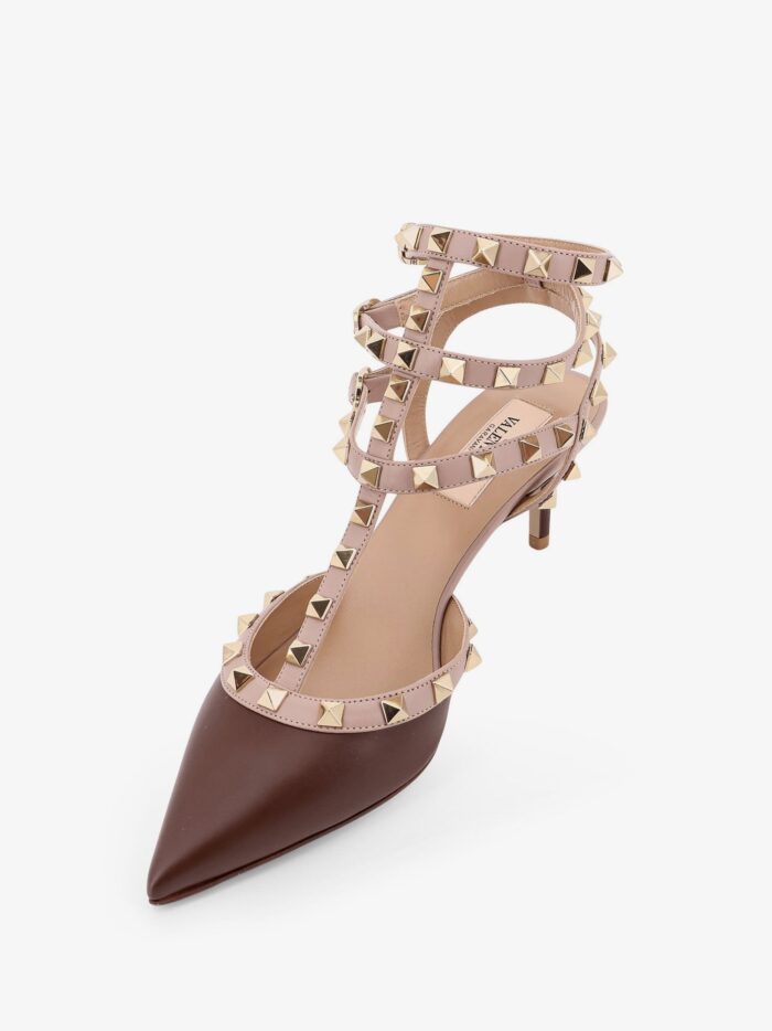 Rockstud Valentino Garavani Leather Décolleté Slingback