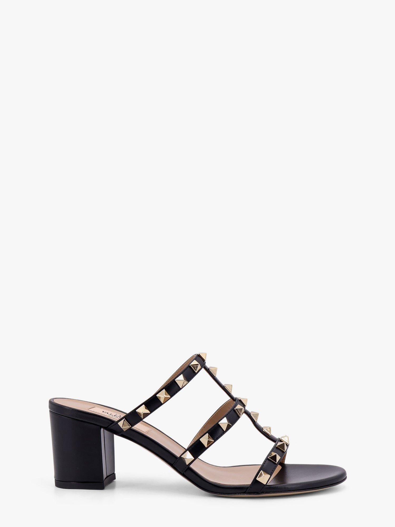 Valentino Garavani Rockstuds Leather Sandals With Iconic All-over Studs