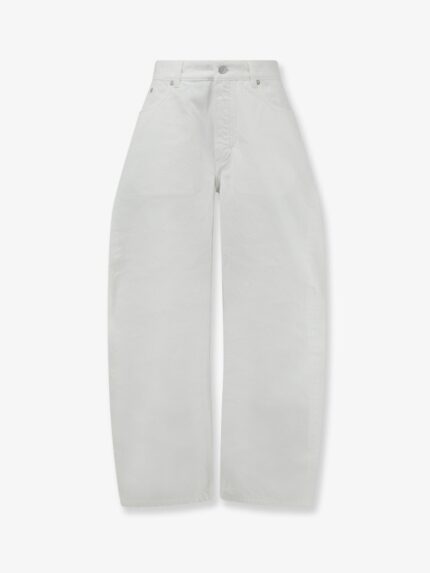 ALAIA Rodeo White Denim Trousers