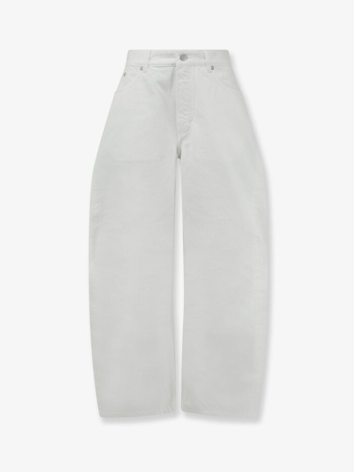 alaia rodeo white denim trousers ALAIA Rodeo White Denim Trousers