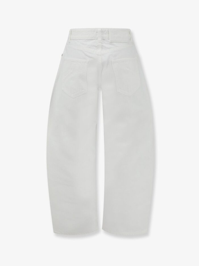 ALAIA Rodeo White Denim Trousers