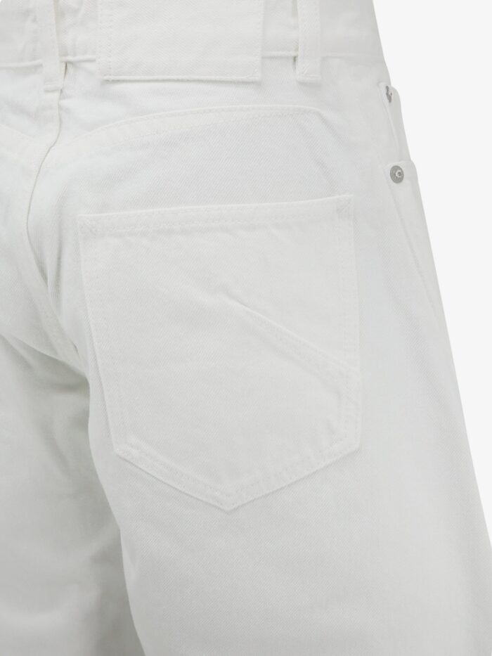 ALAIA Rodeo White Denim Trousers