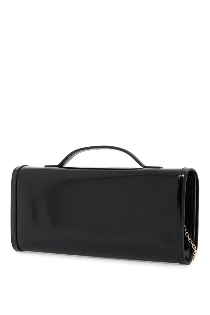 ROGER VIVIER Brushed Leather Belle Vivier Clutch Bag