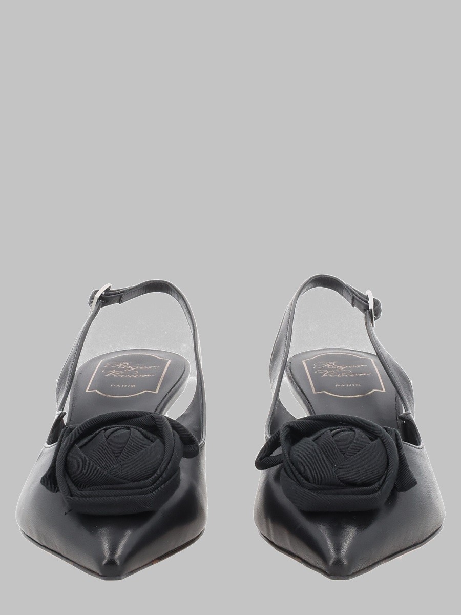 ROGER VIVIER DÉCOLLETÉ SLINGBACK "ROSE VIVIER" IN PELLE