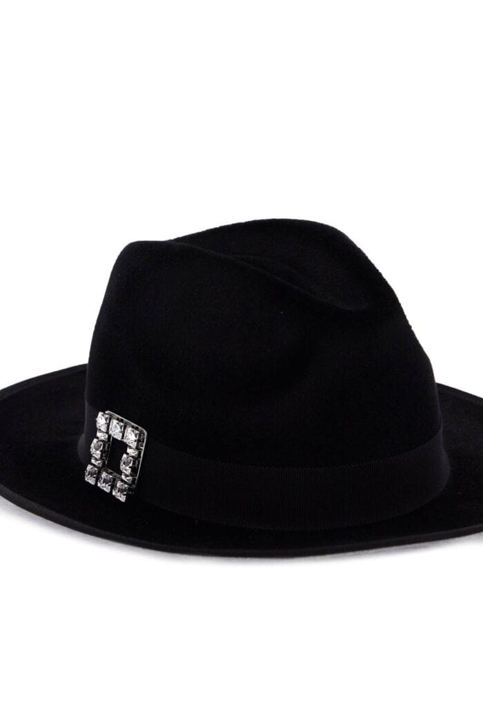 ROGER VIVIER "felted Wool Fedora Trs Vivier