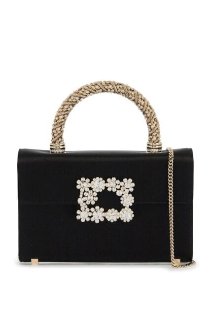 ROGER VIVIER Flower Strass Jewel Mini Bag