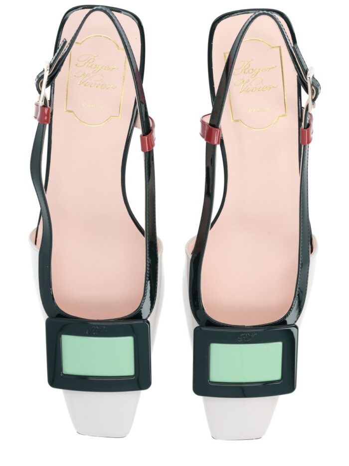 ROGER VIVIER "LACQUERED" SLINGBACK PUMPS