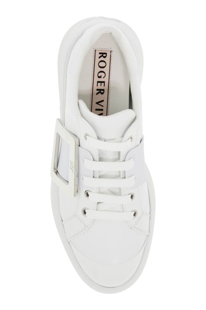 ROGER VIVIER Leather Viv' Skate Sneakers