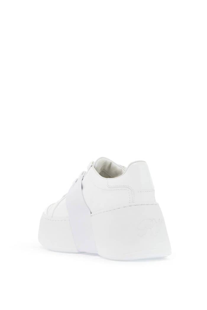 ROGER VIVIER Leather Viv' Skate Sneakers