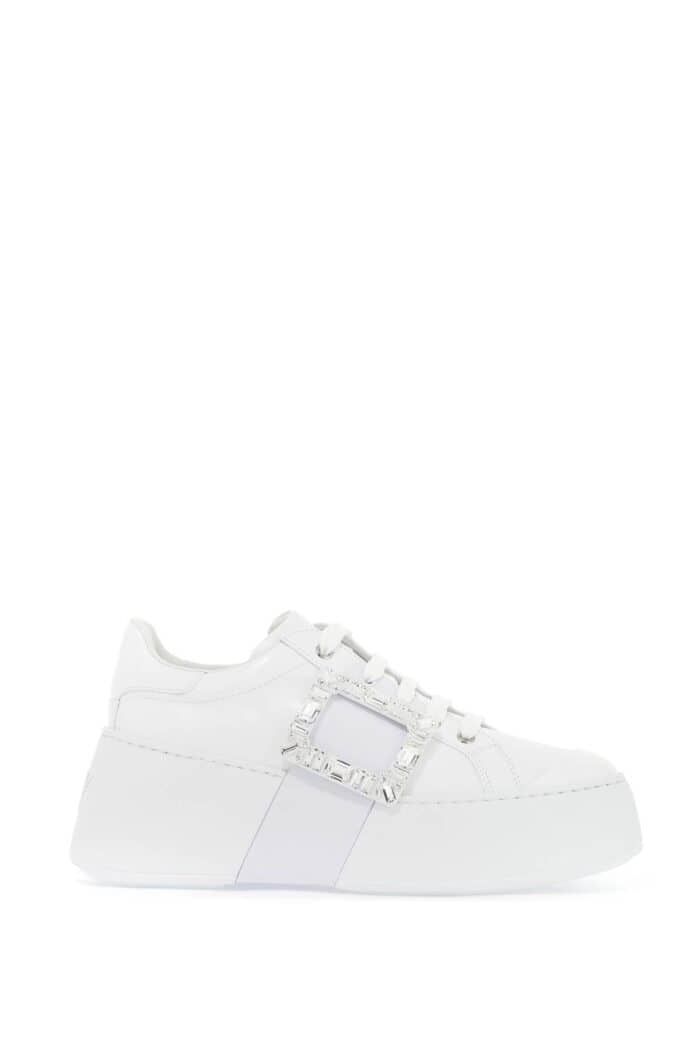 ROGER VIVIER Leather Viv' Skate Sneakers