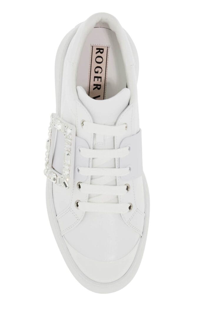 ROGER VIVIER Leather Viv' Skate Sneakers