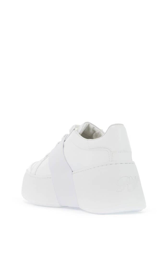 ROGER VIVIER Leather Viv' Skate Sneakers