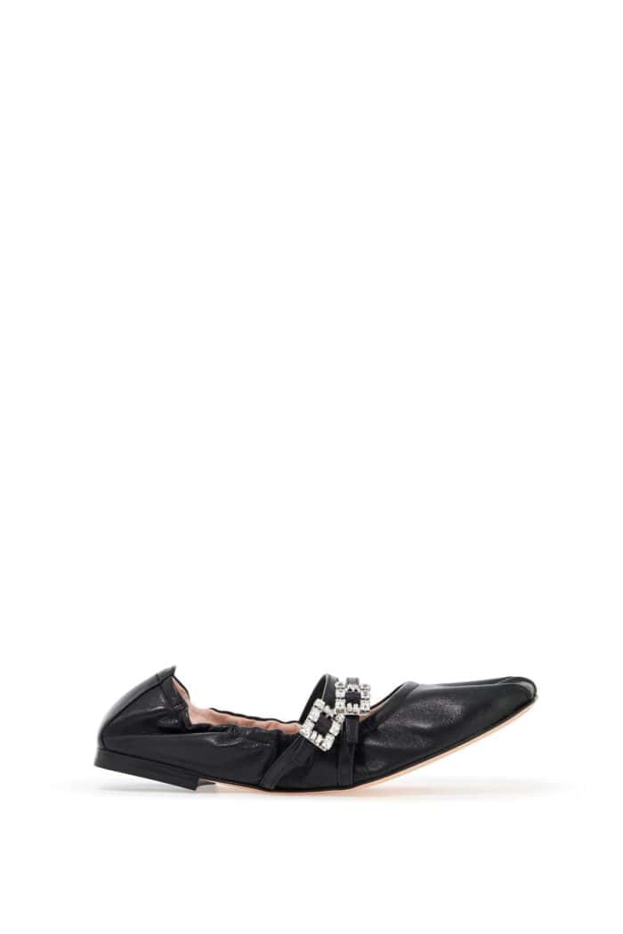 ROGER VIVIER "nappa Ballet Flats With Strass Buck